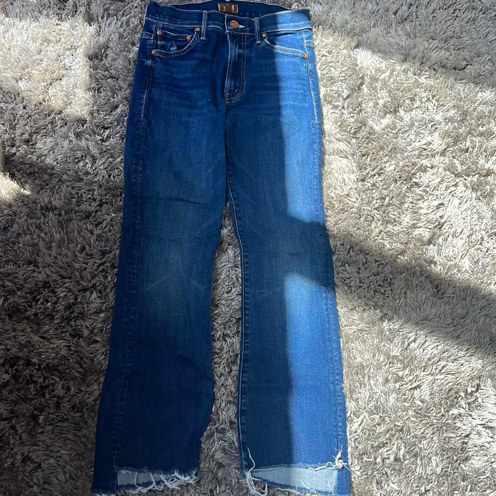 Dark blue jeans